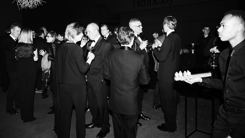 Fiesta de presentación de ­Hennessy 8 en la escuela de Bellas Artes de París.