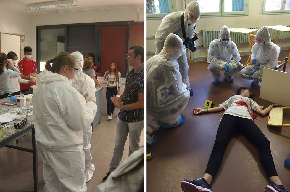 Escenas del crimen: IES ‘Alfred Ayza’ y Lycée ‘Honoré d’Estiennes d’Orves’.