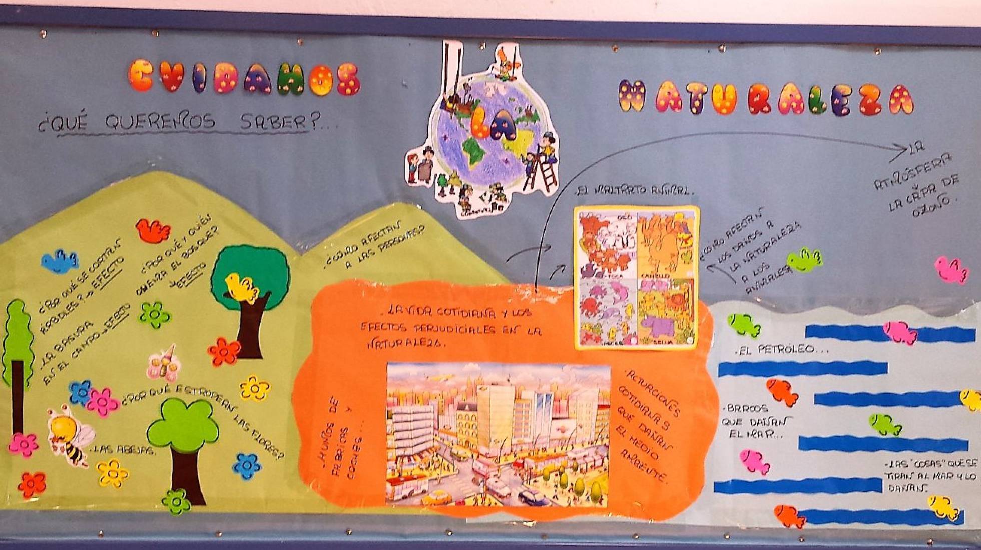 Mural de conceptos que desean investigar | MERCEDES LÓPEZ