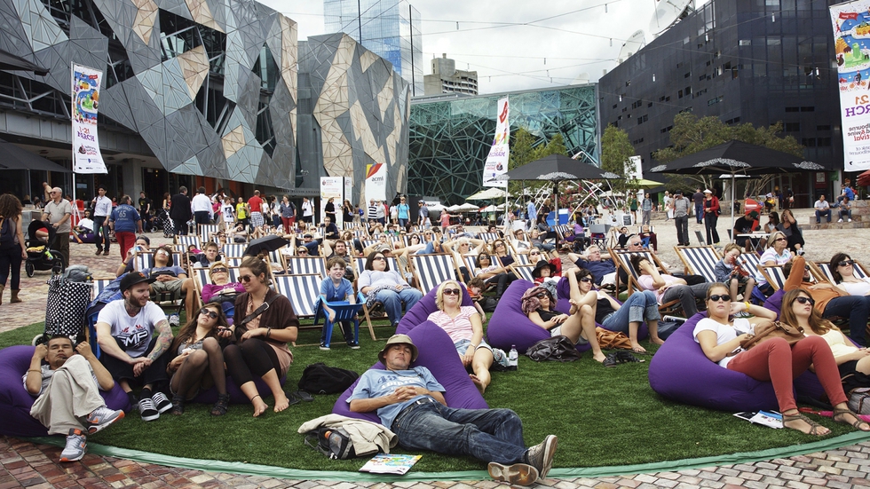 Escena en Melbourne.