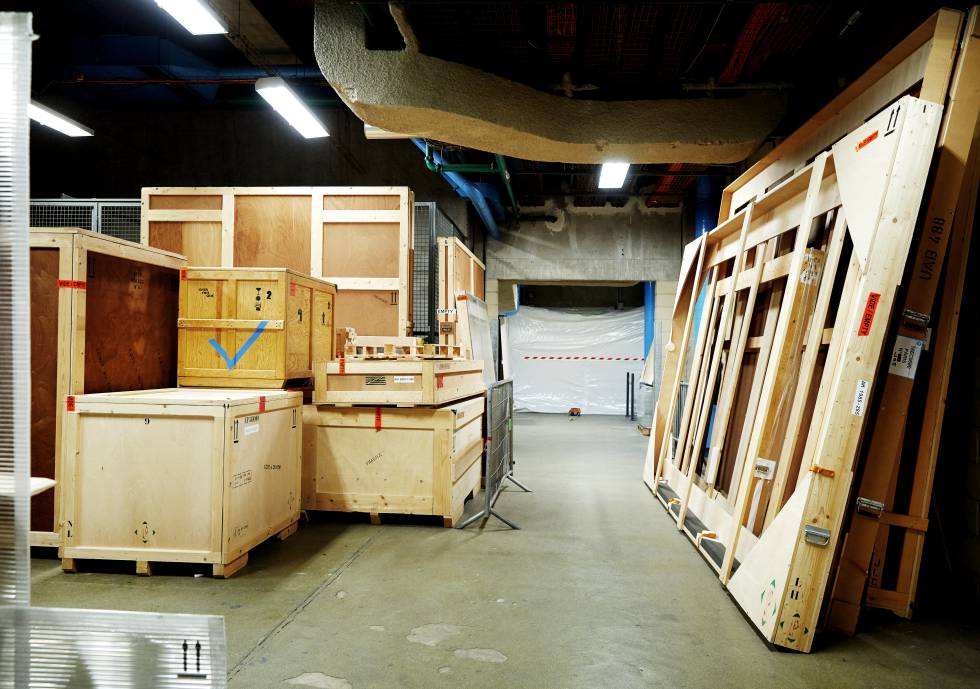 Almacén del Pompidou.