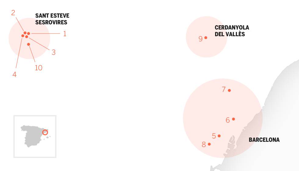 El mapa de los orígenes de Rosalía