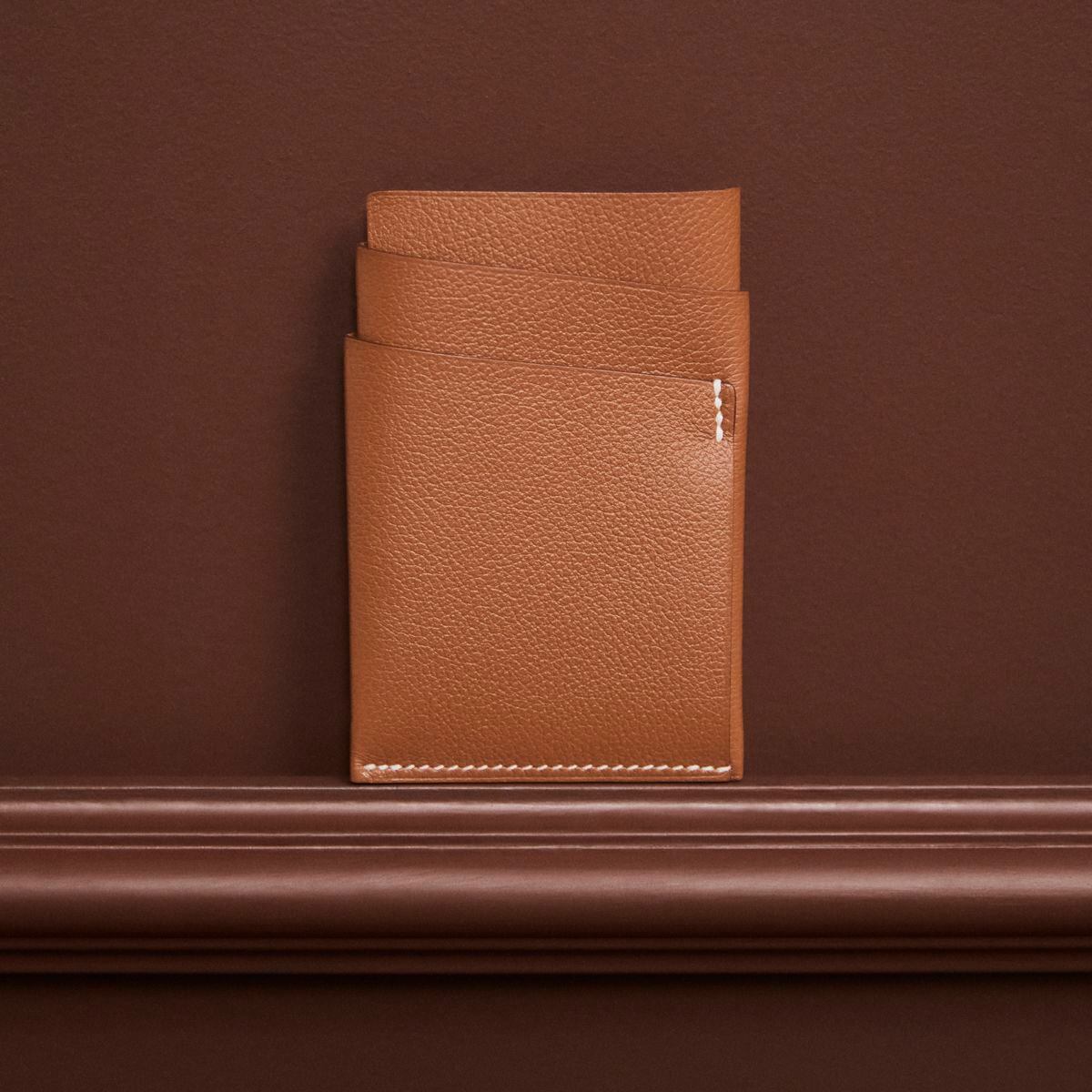 Tarjetero de piel de Hermès