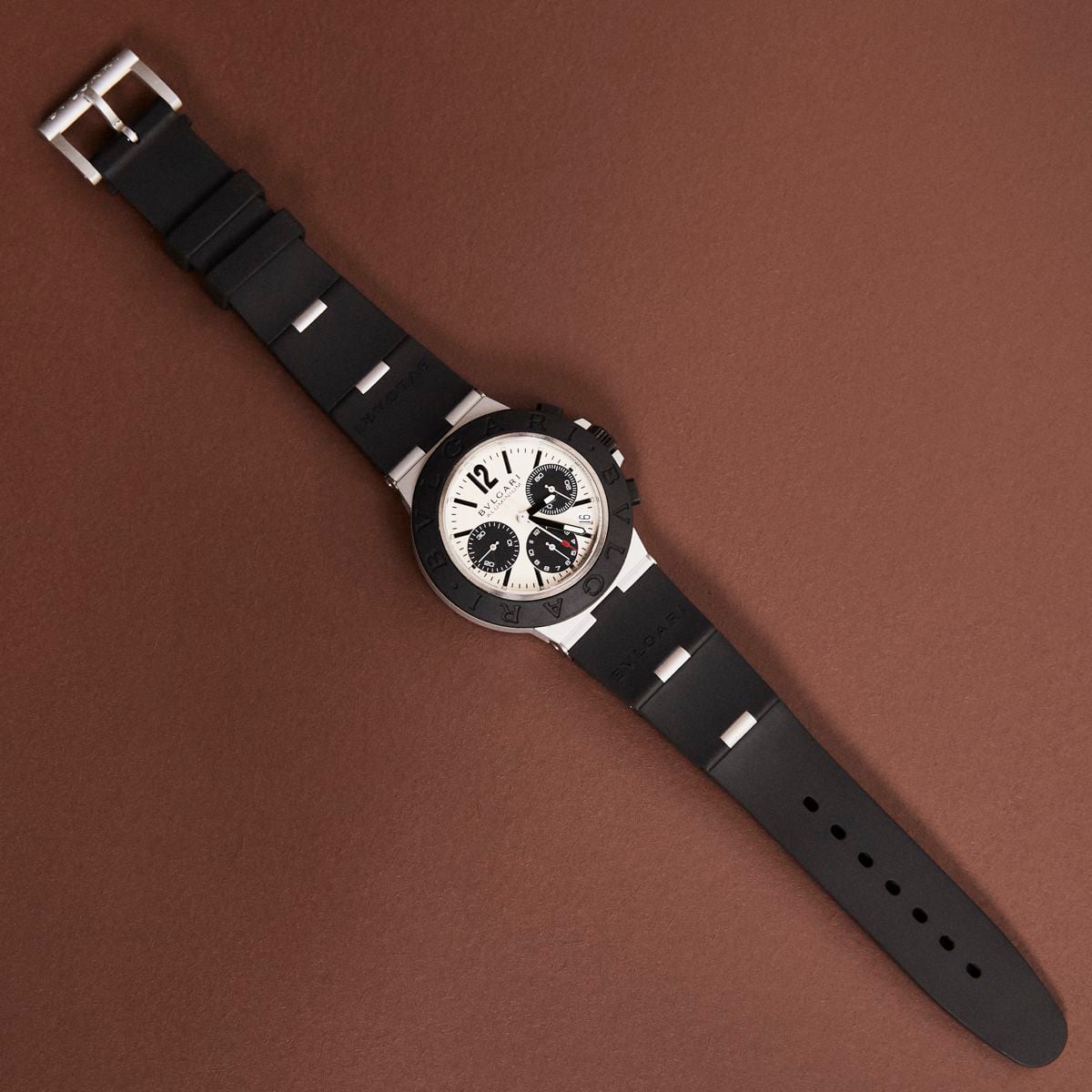 Reloj modelo Aluminium, de Bulgari